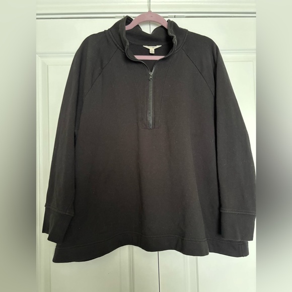 Terra & Sky Black Quarter Zip Sweater - Picture 4 of 4